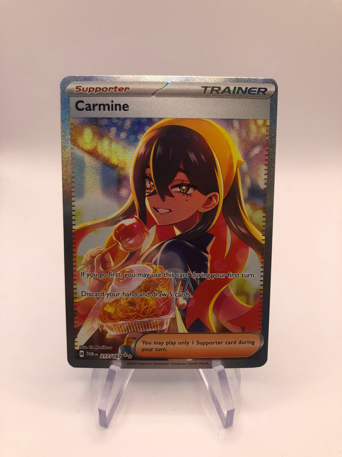 Pokemon Karte Trainer Carmine 217/167 Englisch