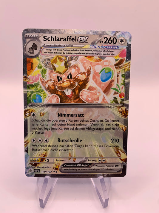 Pokemon Karte EX Schlaraffel 179/197 Deutsch