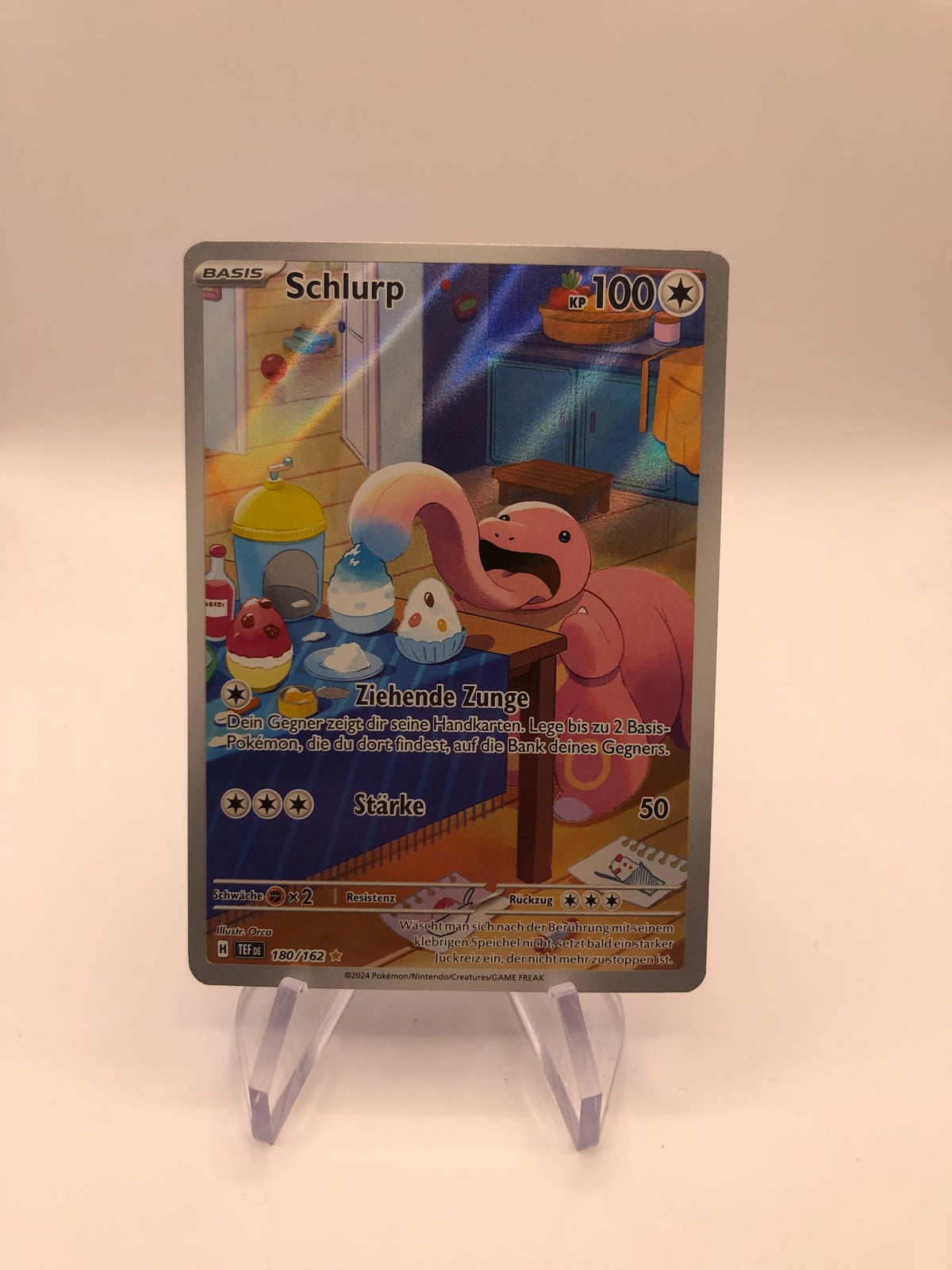 Pokemon Karte Art-Rare Schlurp 180/162 Deutsch