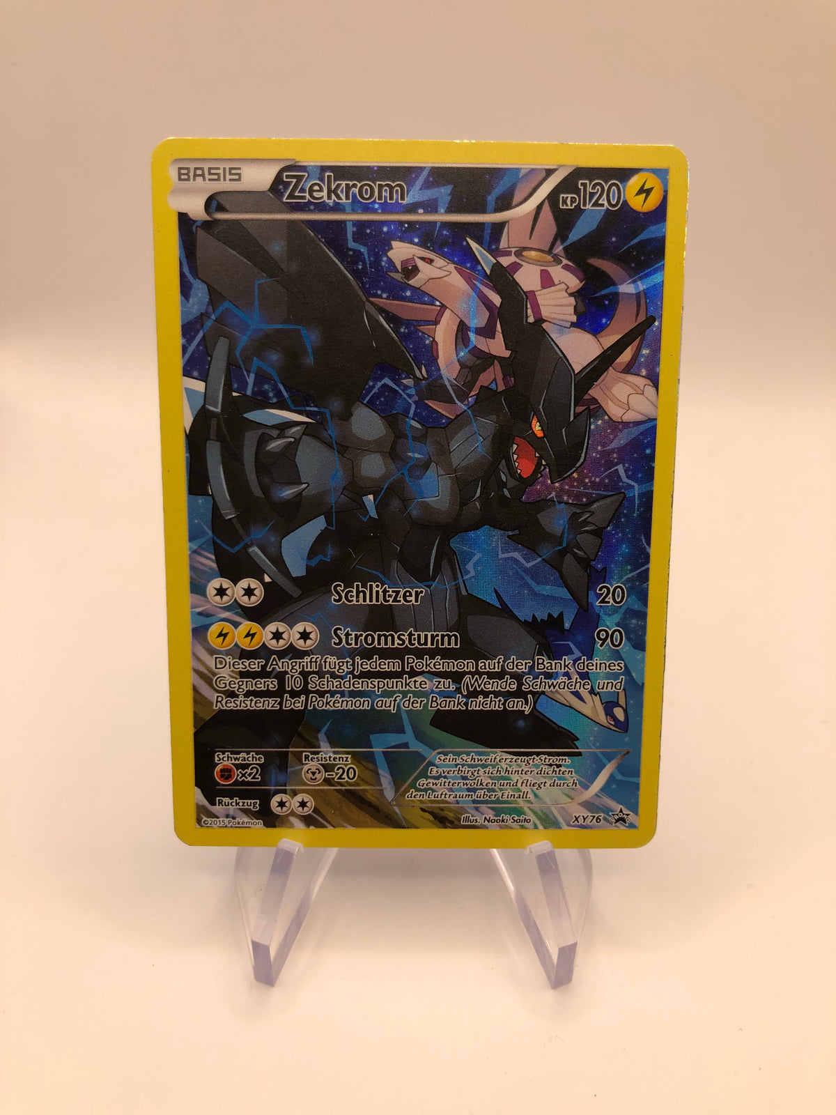 Pokemon Karte Promo Art-Rare Zekrom XY76 Deutsch