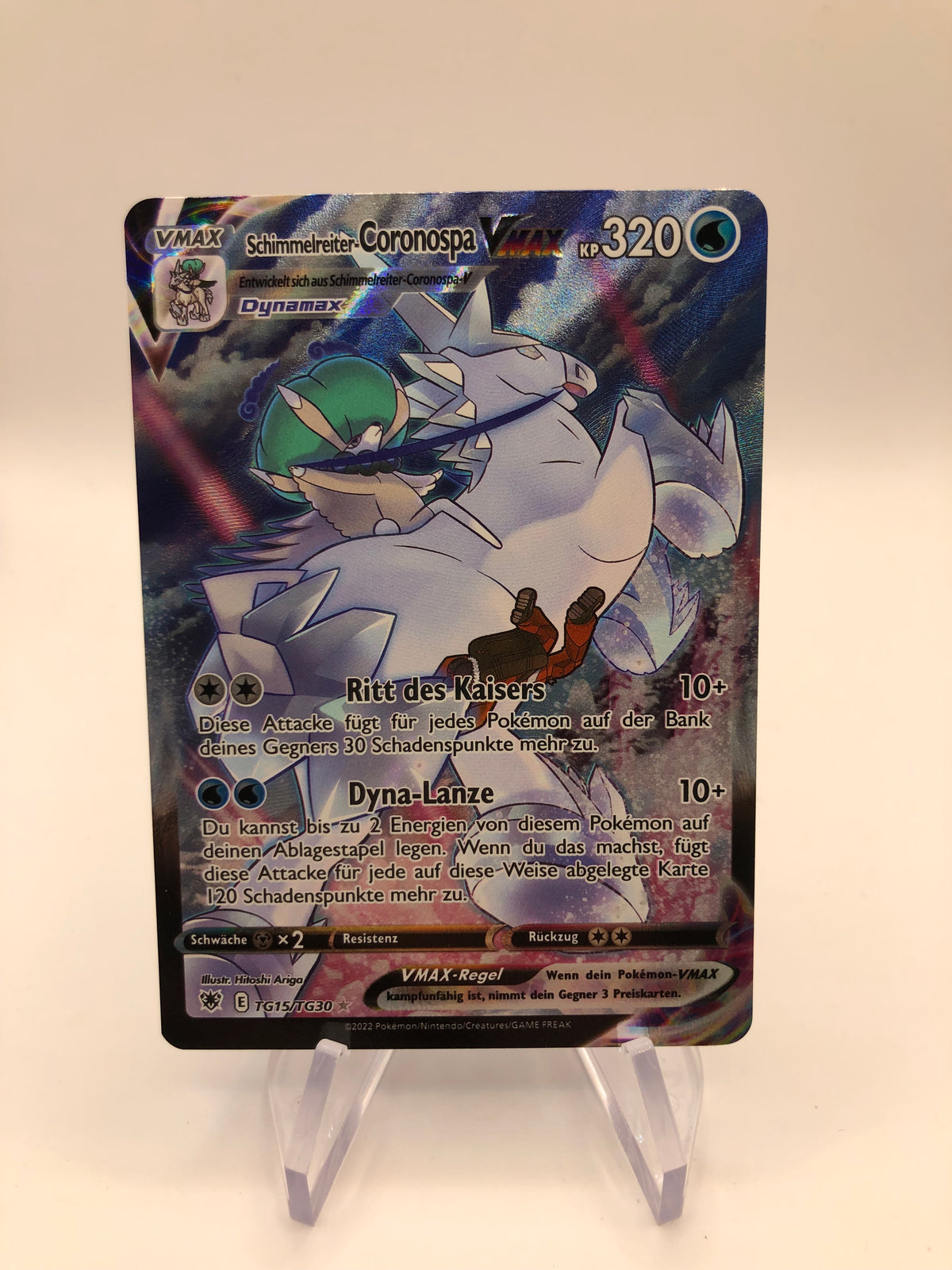 Pokemon Karte Vmax Schimmelreiter Coronospa TG15/TG30 Deutsch