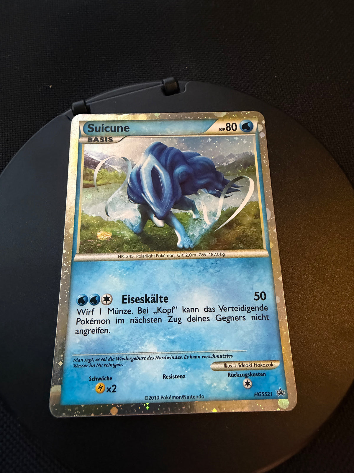 Pokemon Karte Promo Suicune HGSS21 Deutsch
