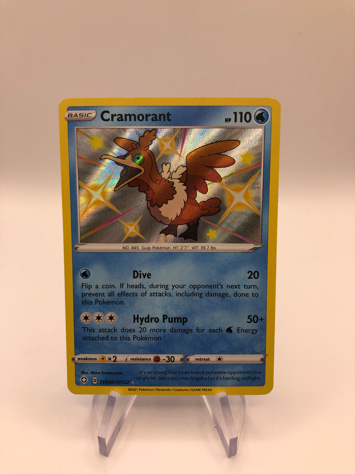 Pokemon Karte Holo Cramorant SV30/SV122 Englisch