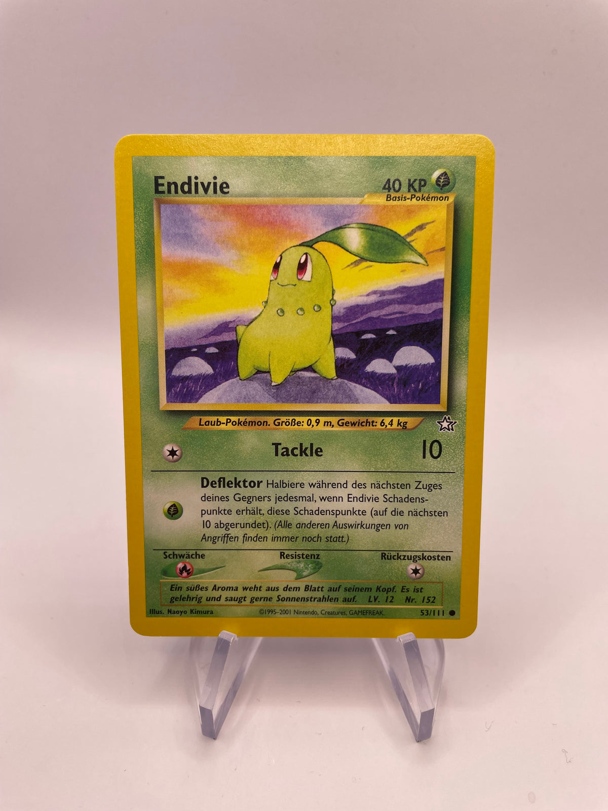 Pokemon Karte Endivie Neo Genesis 53/111 Deutsch