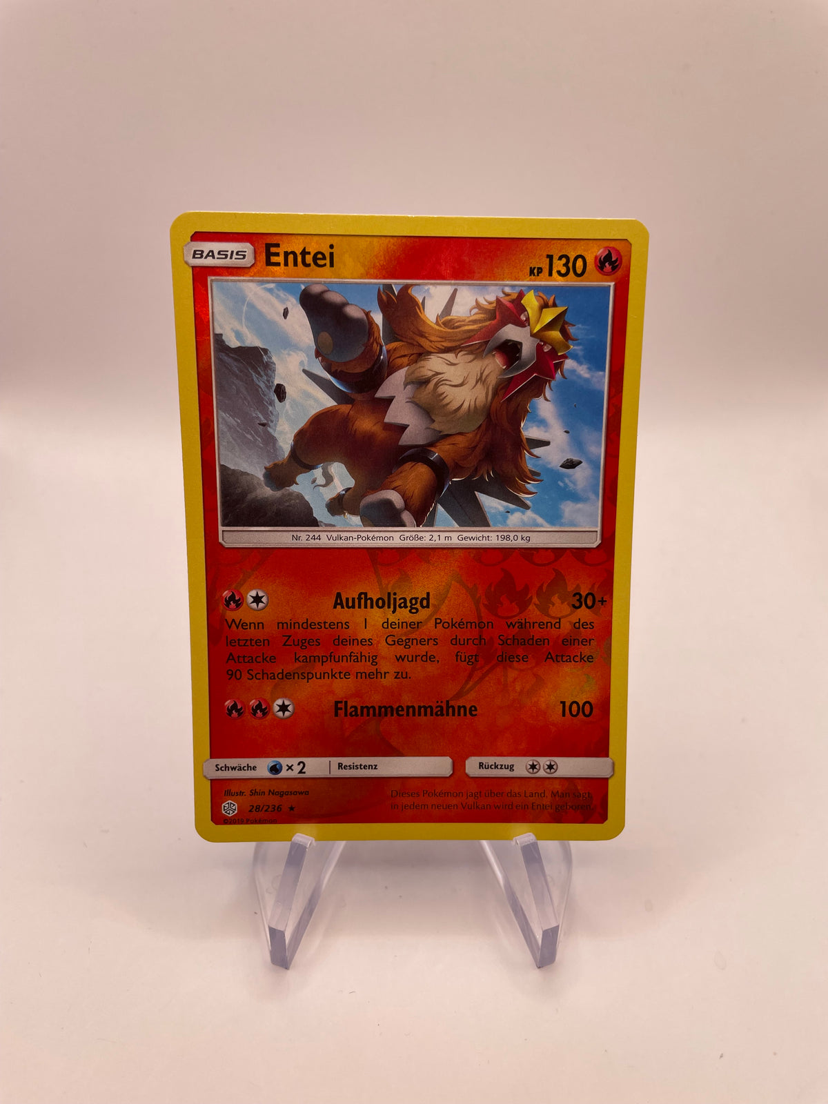 Pokemon Karte Reverse Entei 28/236