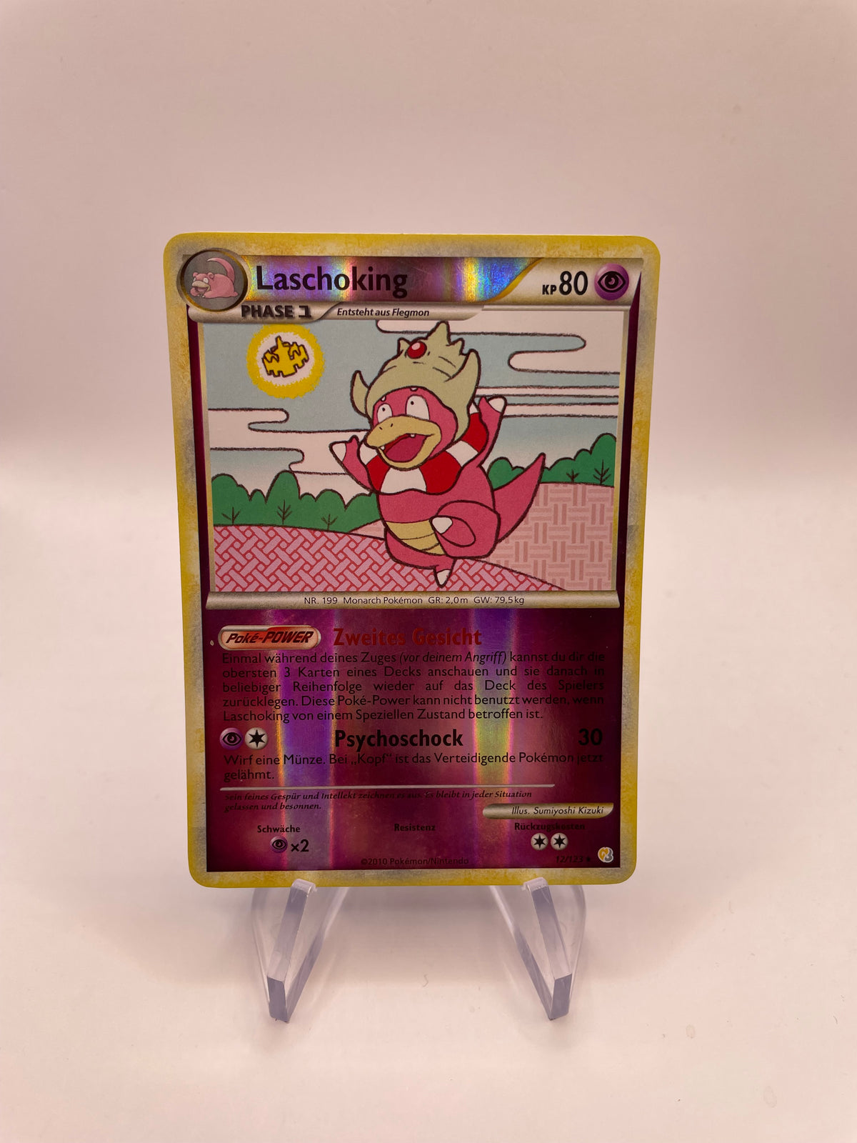 Pokemon Karte Revers Laschoking 12/123 Deutsch