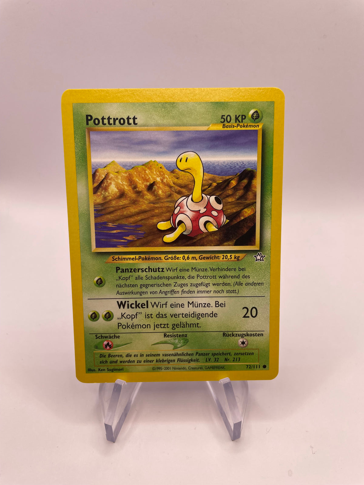 Pokemon Karte Pottrott Neo Genesis 72/111 Deutsch