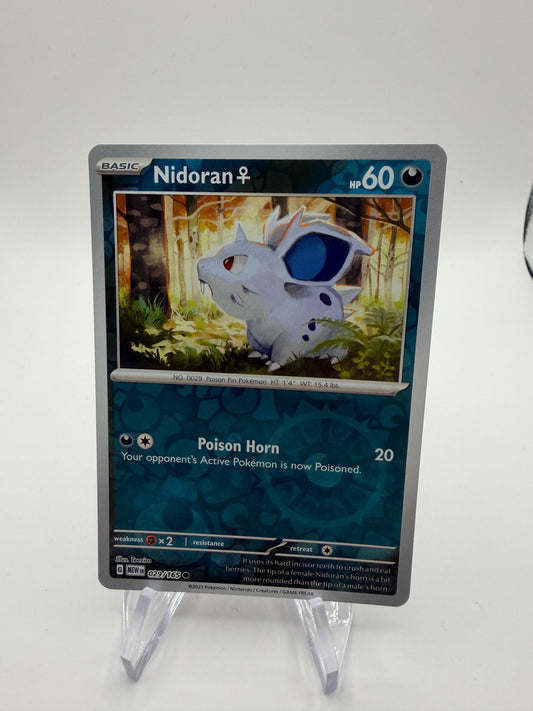 Pokemon Karte Reverse 151 Nidoran♀ 29/165 Englisch