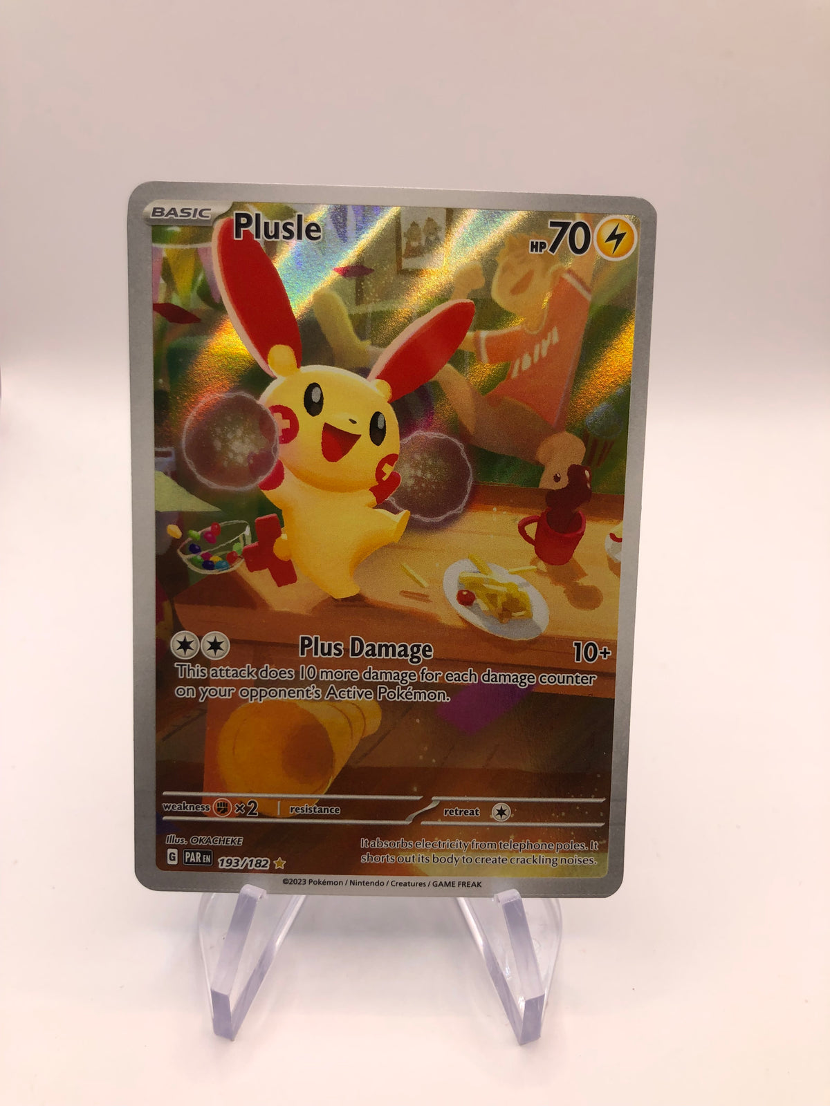 Pokemon Karte Art-Rare Plusle 193/182 Englisch