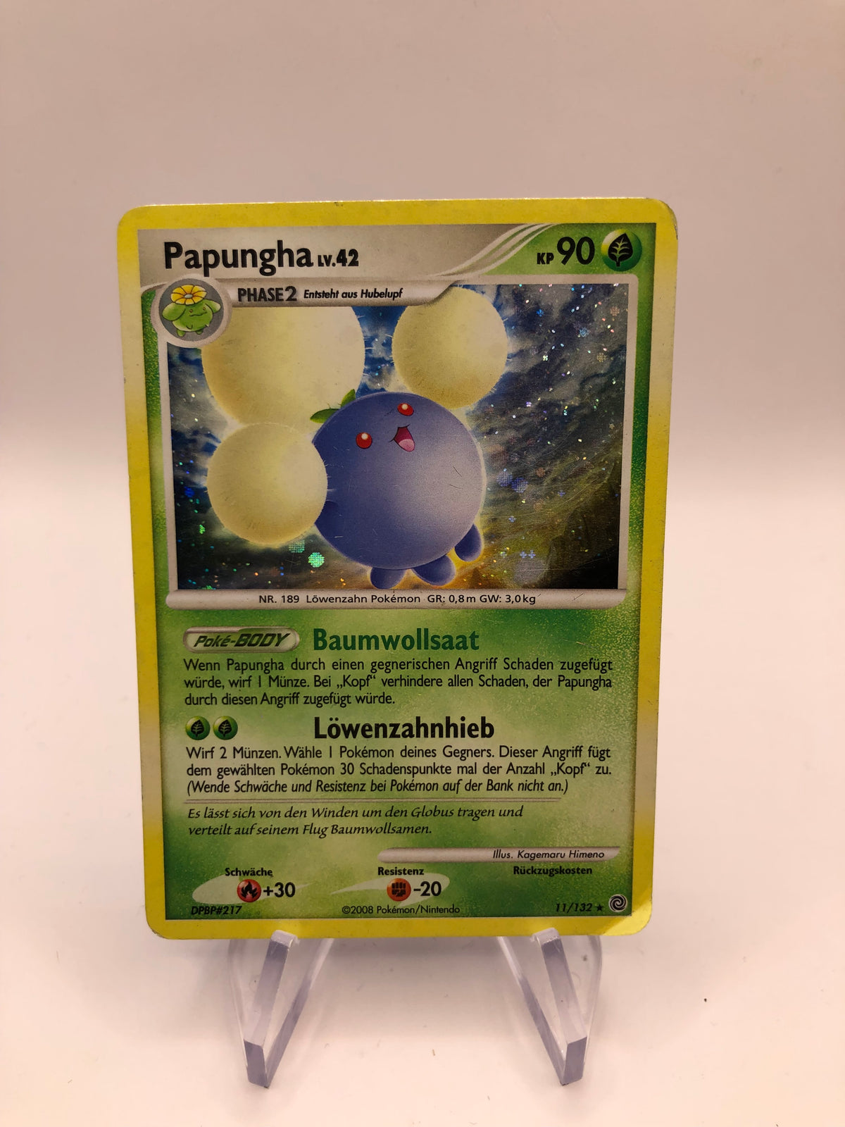 Pokemon Karte Holo Papungha 11/132 Deutsch