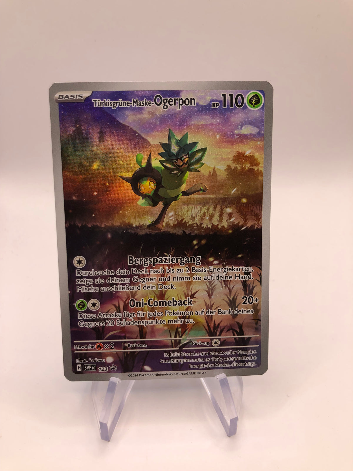 Pokemon Karte Art-Rare Promo Ogerpon 123 Deutsch