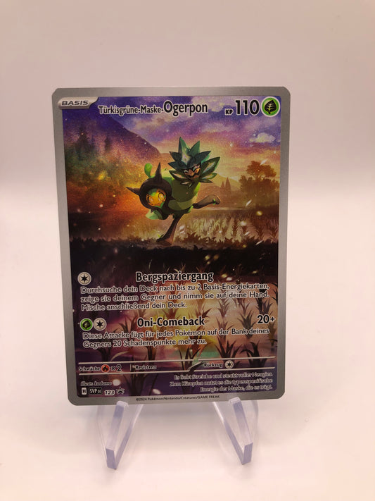 Pokemon Karte Art-Rare Promo Ogerpon 123 Deutsch