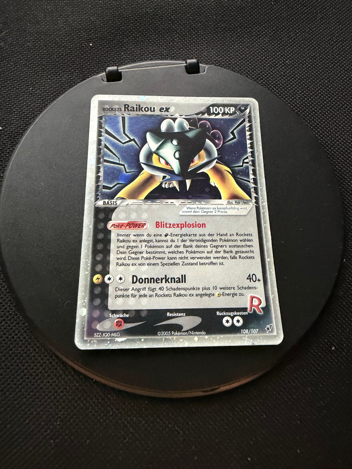 Pokemon Karte ex Rockets Raikou 108/107 Deutsch