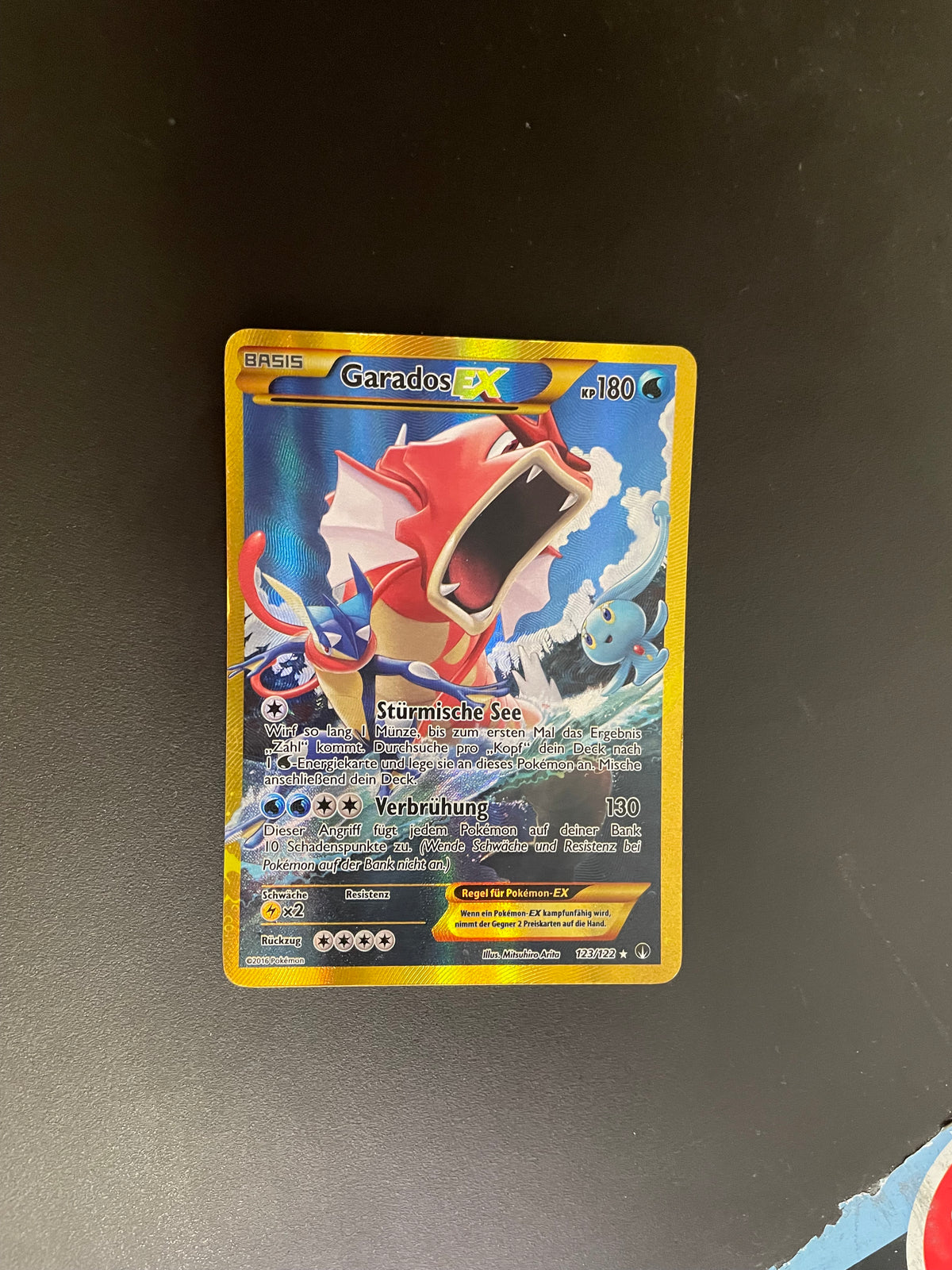 Pokemon Karte Garados EX 123/122 Deutsch