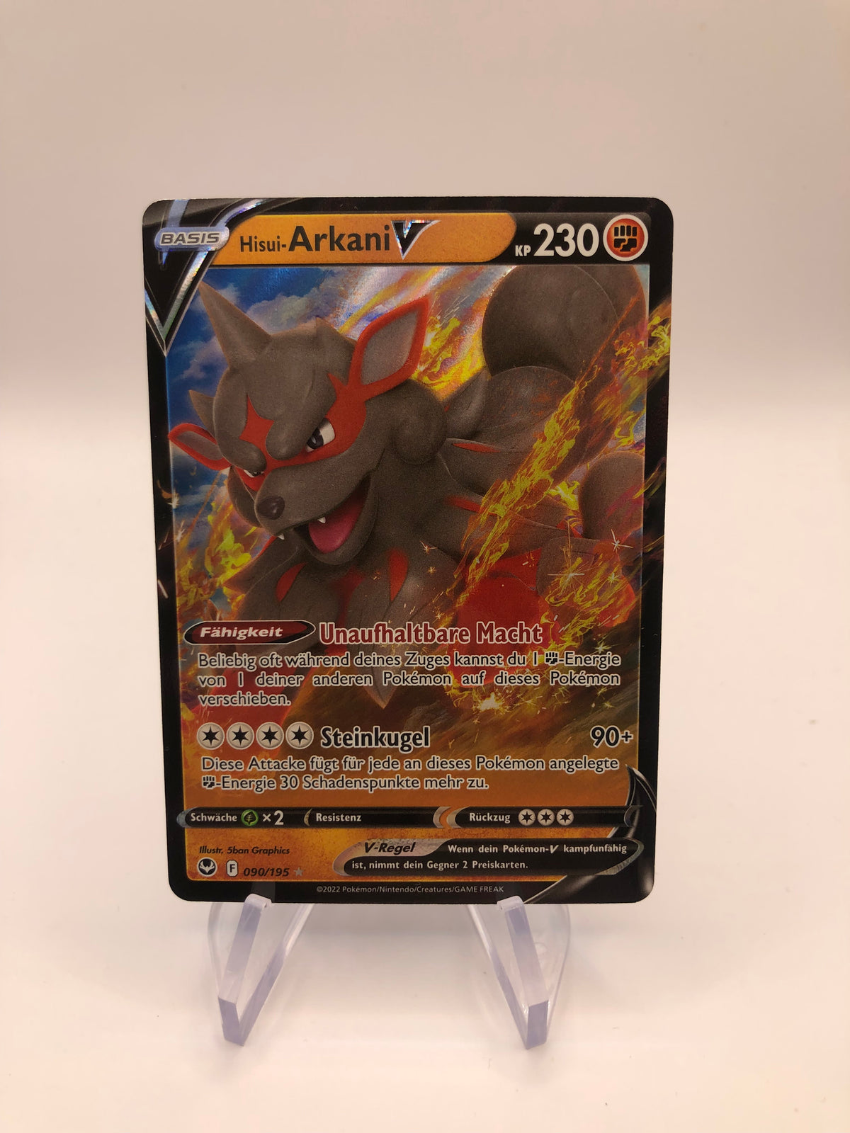 Pokemon Karte V Arkani 90/195 Deutsch