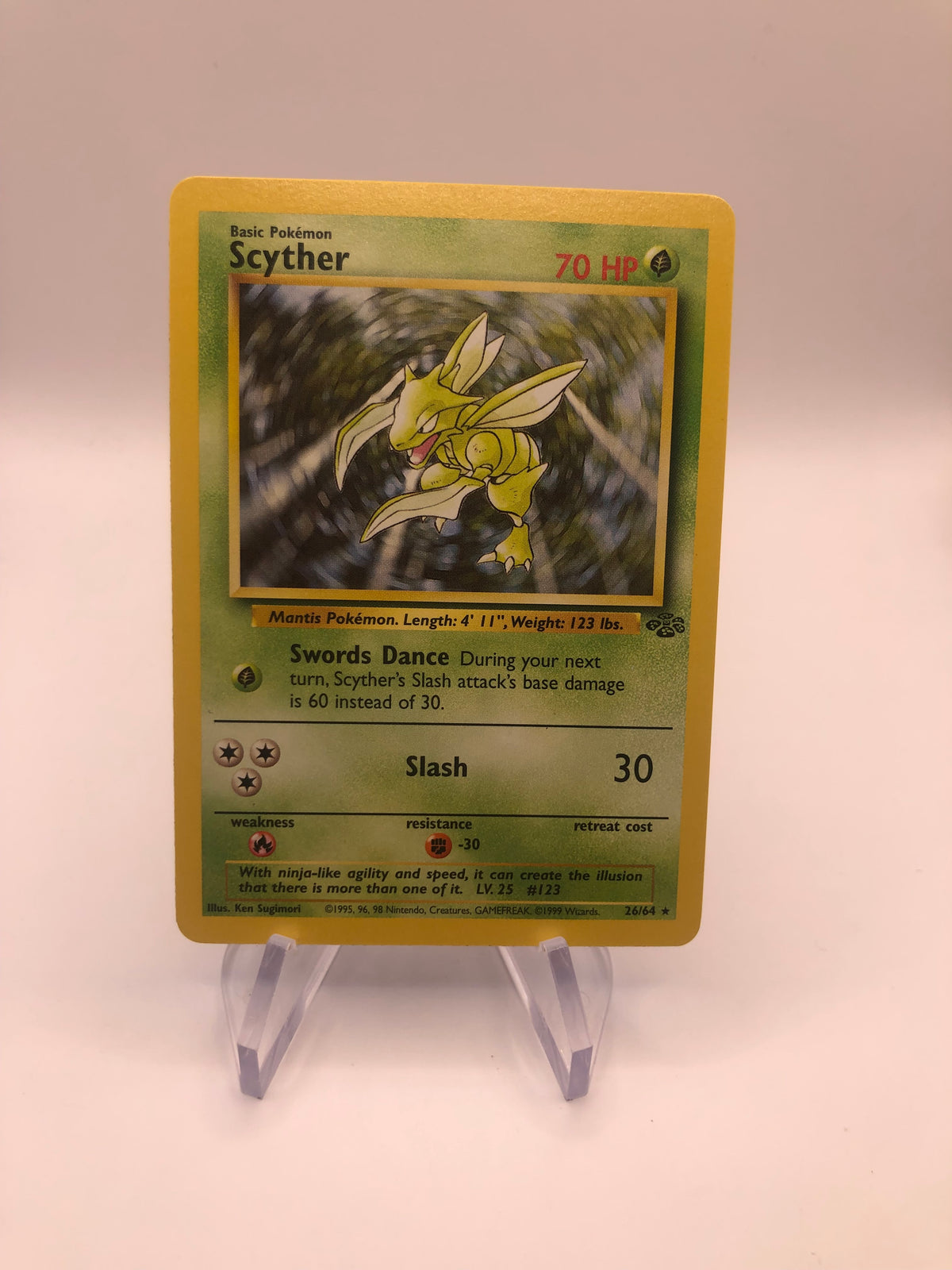 Pokemon Karte Jungel Sichlor 26/64 Englisch
