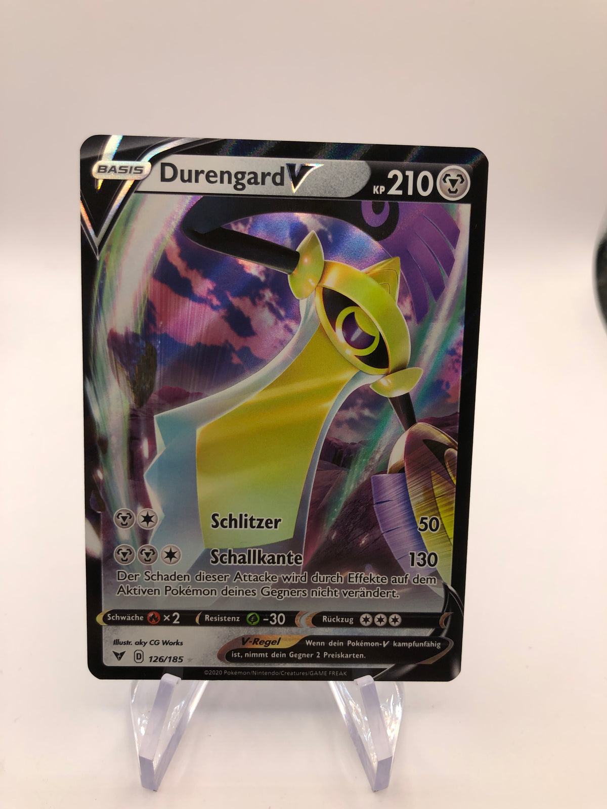 Pokemon Karte V Durengard 126/185 Deutsch