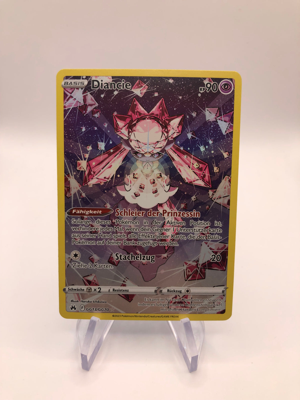 Pokemon Karte Art-Rare Diancie GG13/GG70 Deutsch
