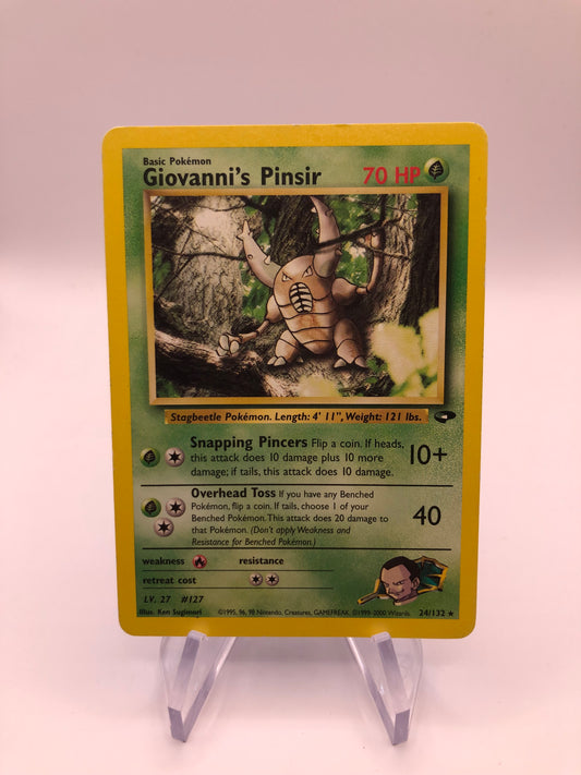 Pokemon Karten Gym Challenge Giovannis Pinsir 24/132 Englisch