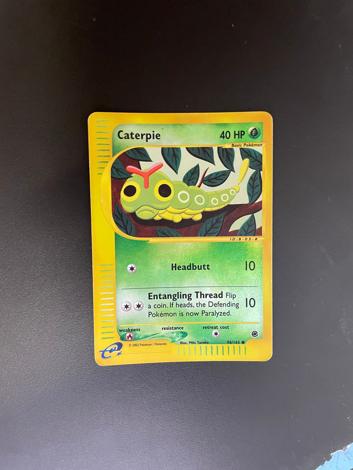 Pokémon Karte Reverse e-Series Caterpie 96/165 Englisch