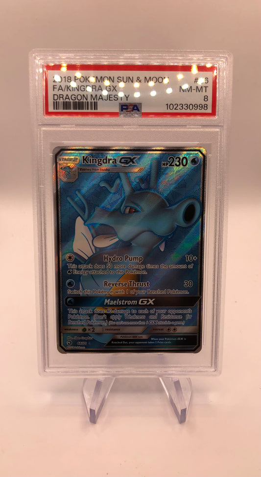 Pokemon Karte PSA 8 Fullart GX Seedraking 66/70 Englisch