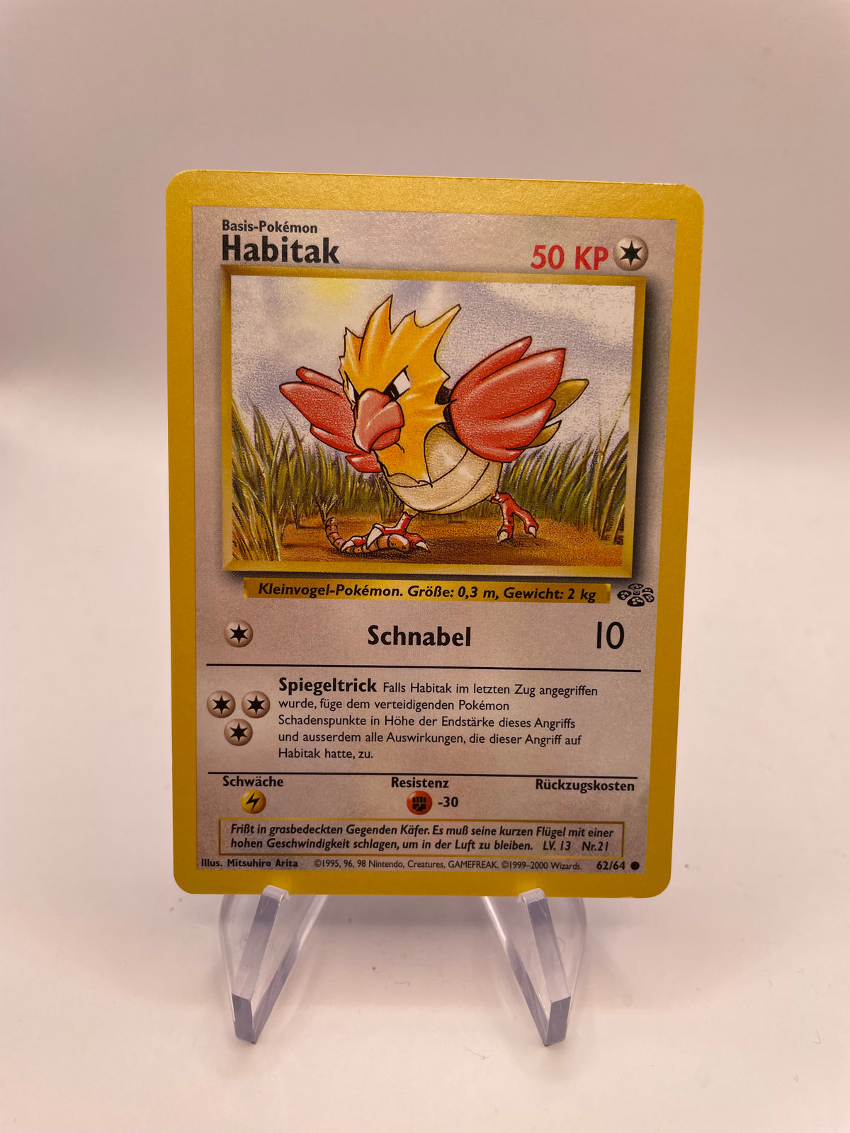 Pokemon Karte Habitak 62/64 Jungel Deutsch
