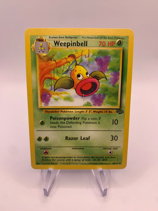 Pokemon Karte Weepinbell 48/64 Jungel Englisch