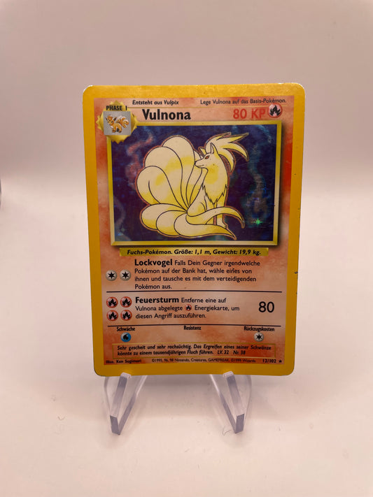 Pokemon Karte Holo Vulnona 12/102 Deutsch