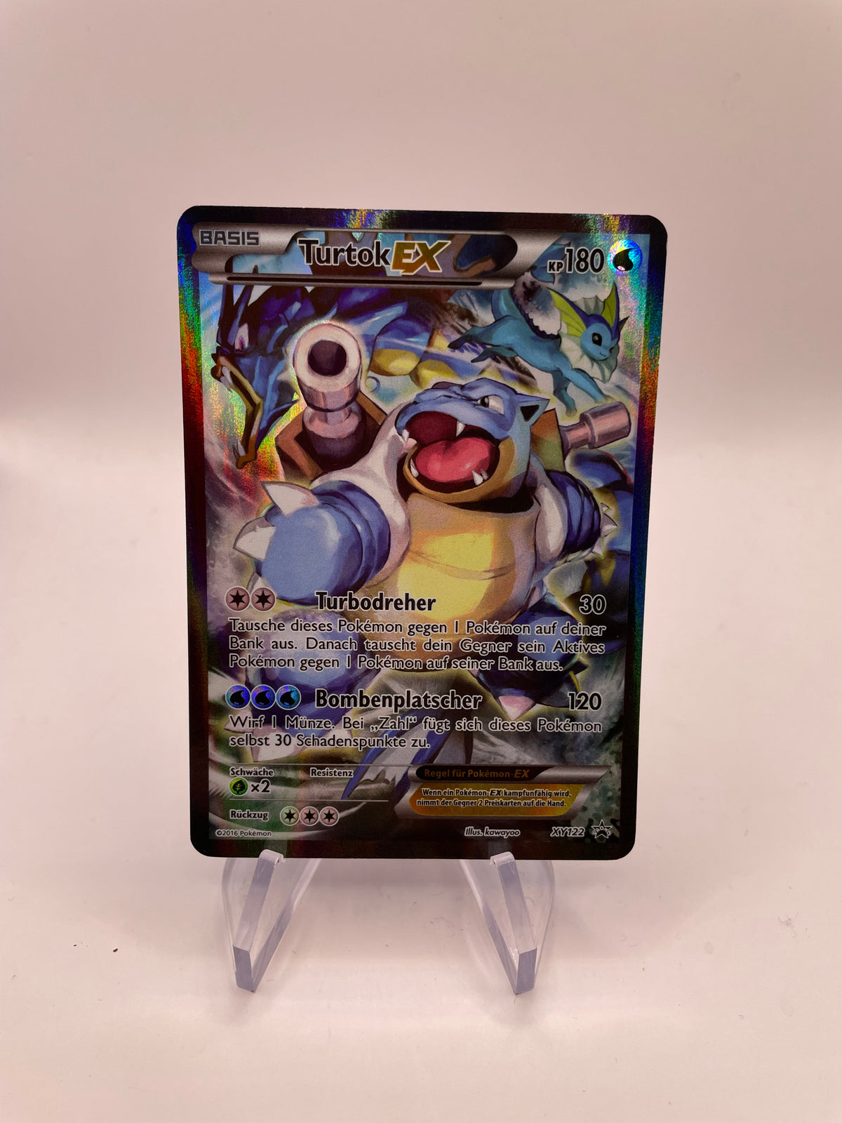 Pokemon Karte EX Promo Turtok XY122 Deutsch