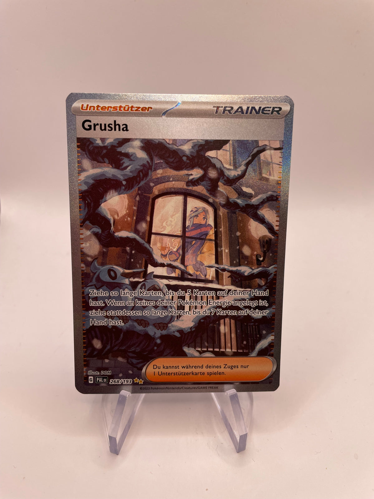 Pokemon Karte Trainer Grusha 268/193 Deutsch