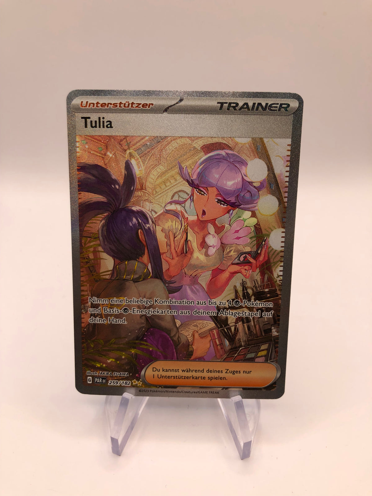 Pokemon Karte Trainer Tulia 259/182 Deutsch
