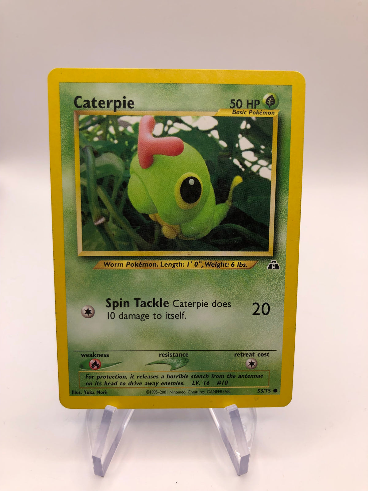 Pokemon Karte Neo Discovery Caterpie 53/75 Englisch