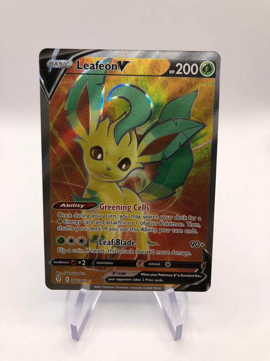 Pokemon Karten V Fullart Folipurba 166/203 Englisch