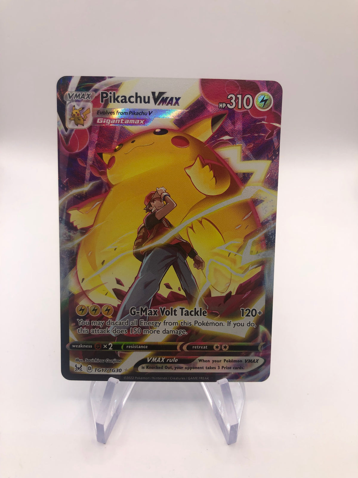 Pokemon Karte Vmax Alt-Art Pikachu TG17/TG30 Englisch