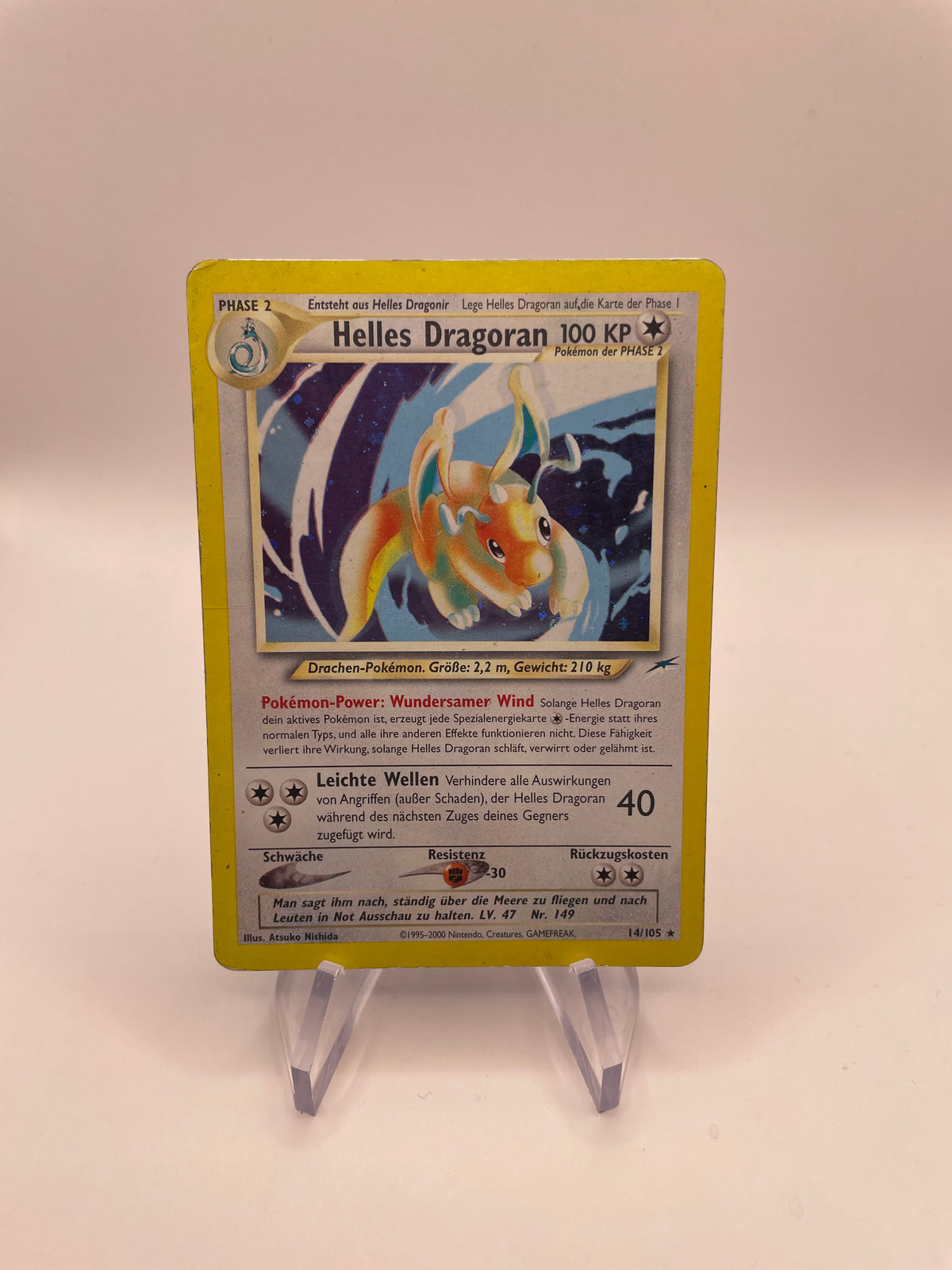 Pokemon Karte Holo Helles Dragoran 14/105 Deutsch