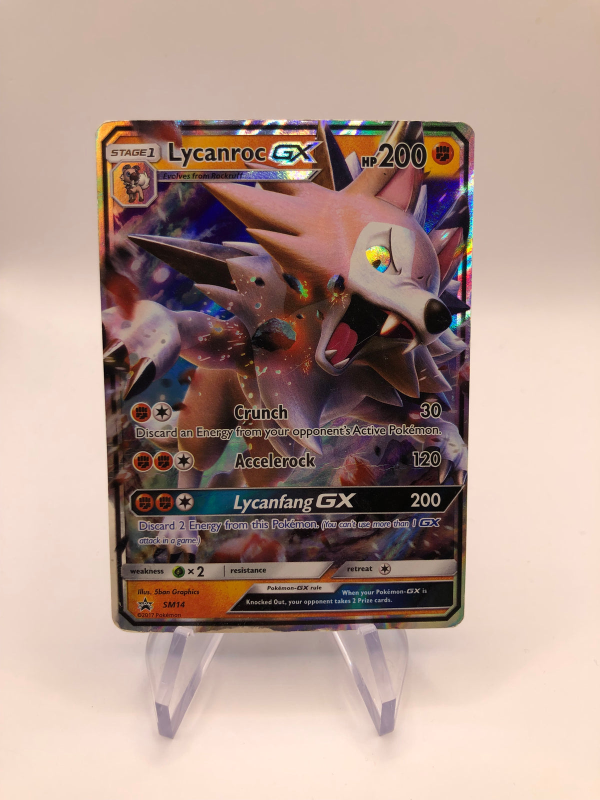 Pokemon Karte Promo GX Lycanroc SM14 Englisch