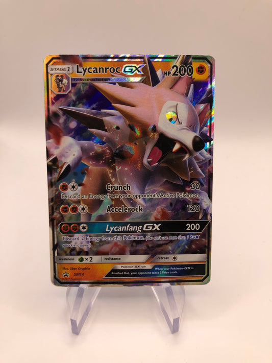Pokemon Karte Promo GX Lycanroc SM14 Englisch