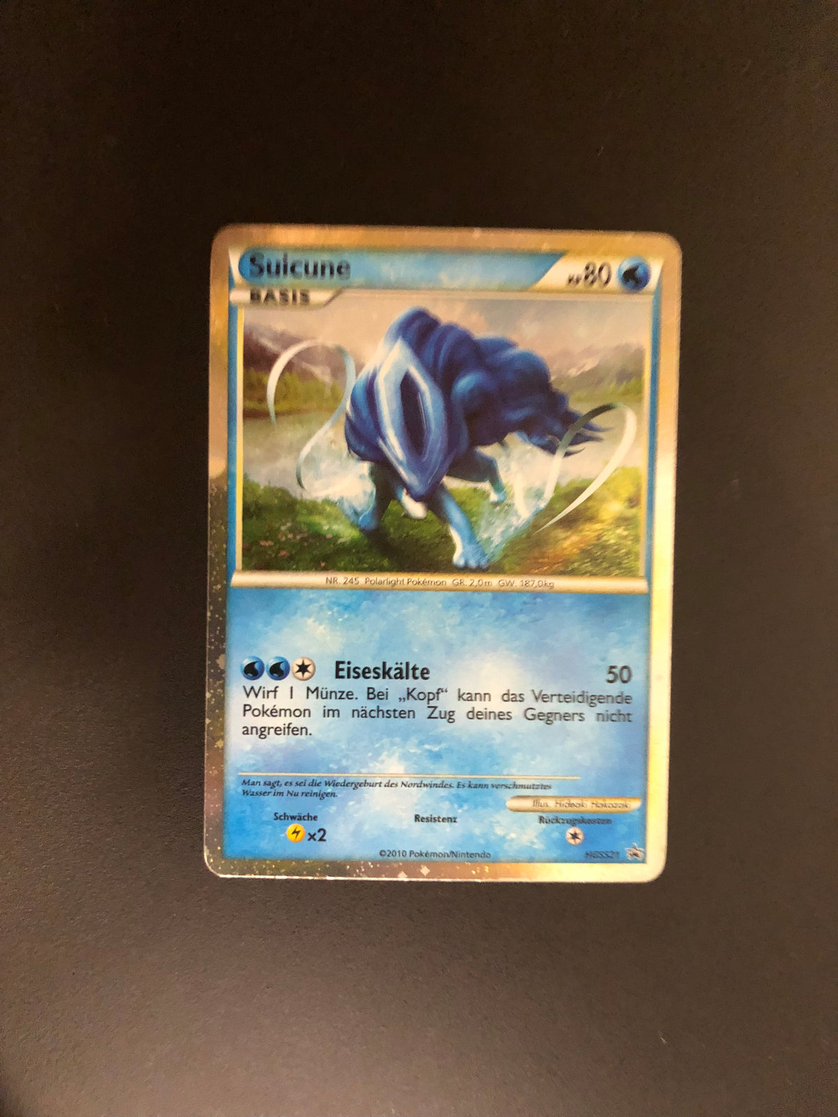 Pokemon Karte Prime Promo Promo Suicune HGSS21 Deutsch