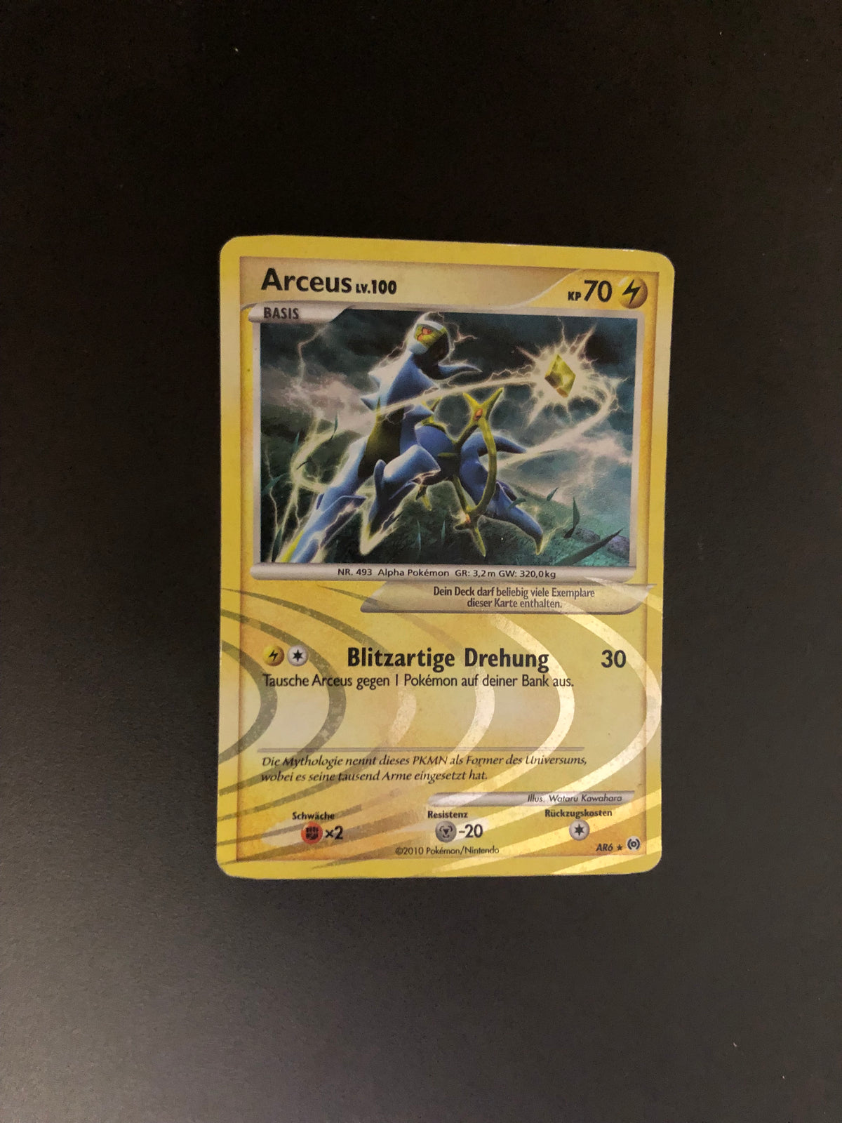 Pokemon Karte Holo Arceus AR6 Deutsch