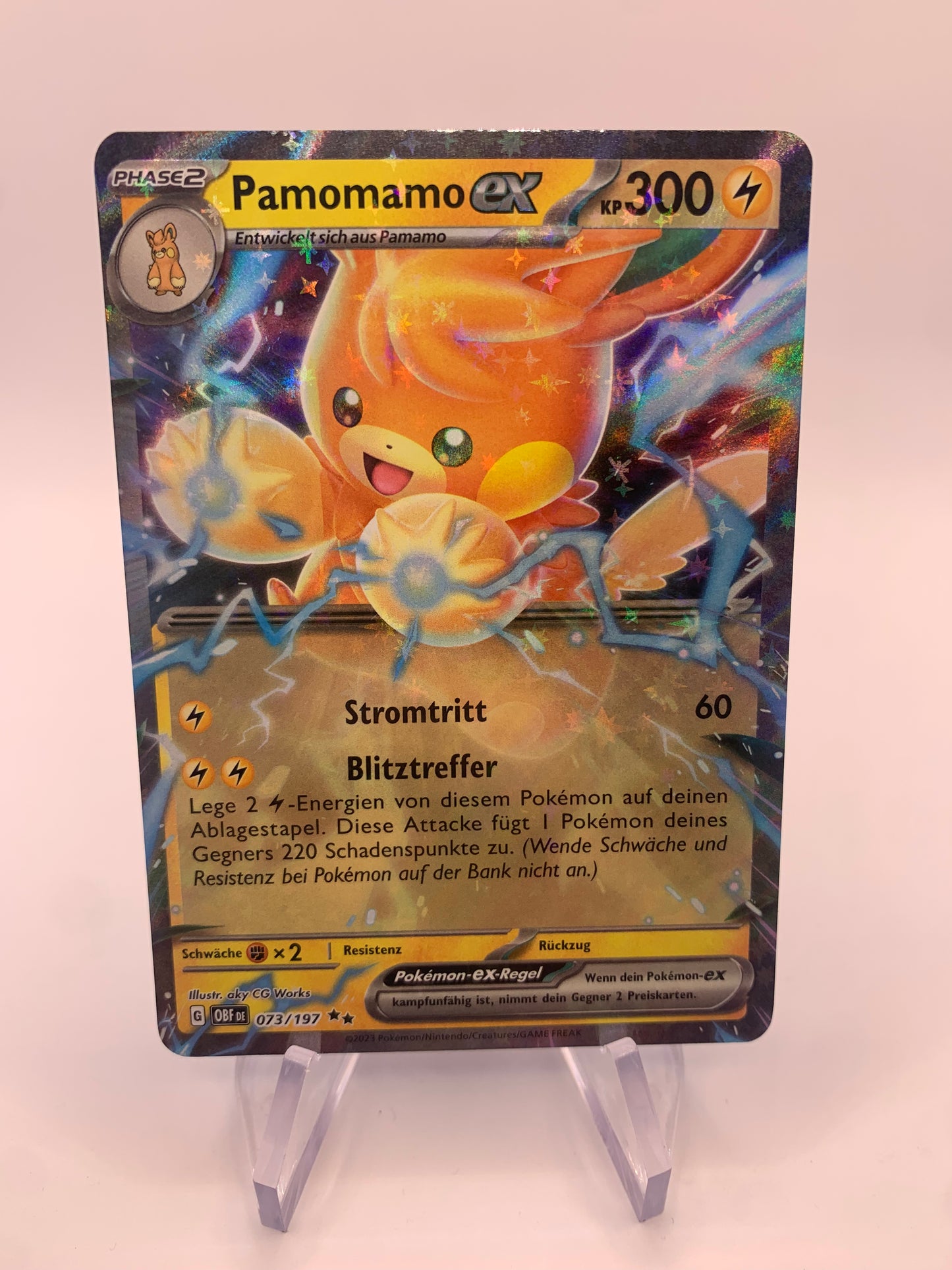 Pokemon Karte Pamomamo 73/197 Deutsch