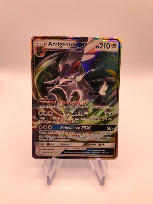 Pokemon Karte GX Amigento 116/156 Deutsch