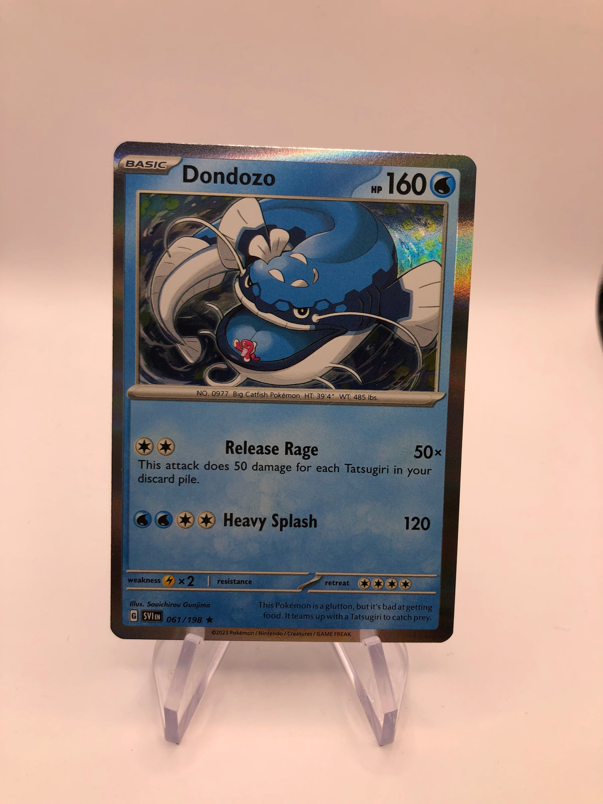 Pokemon Karte Holo Dondozo 61/198 Englisch