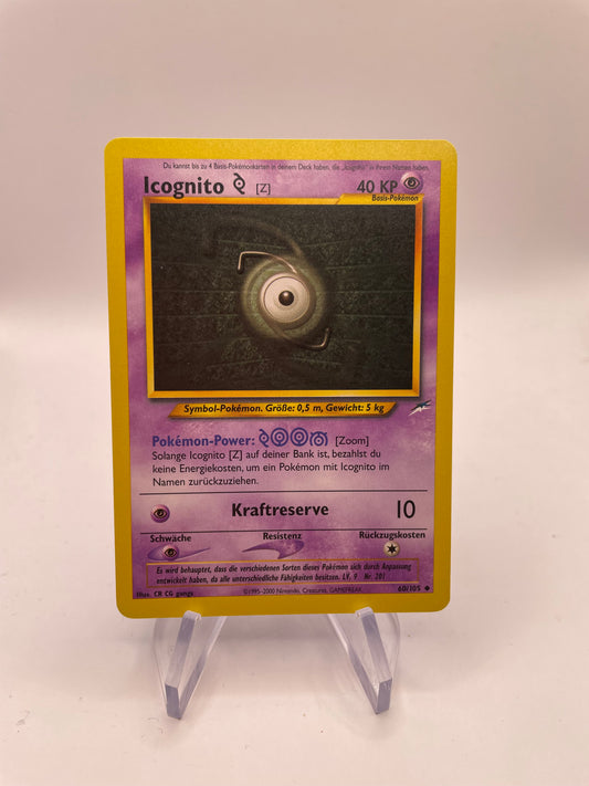 Pokemon Karte Neo Destiny Icognito 60/105 Deutsch