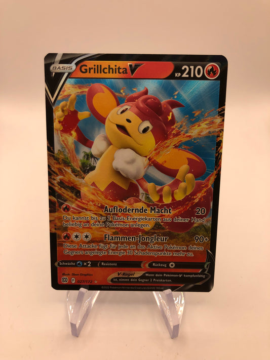 Pokemon Karte V Grillchita 27/172 Deutsch