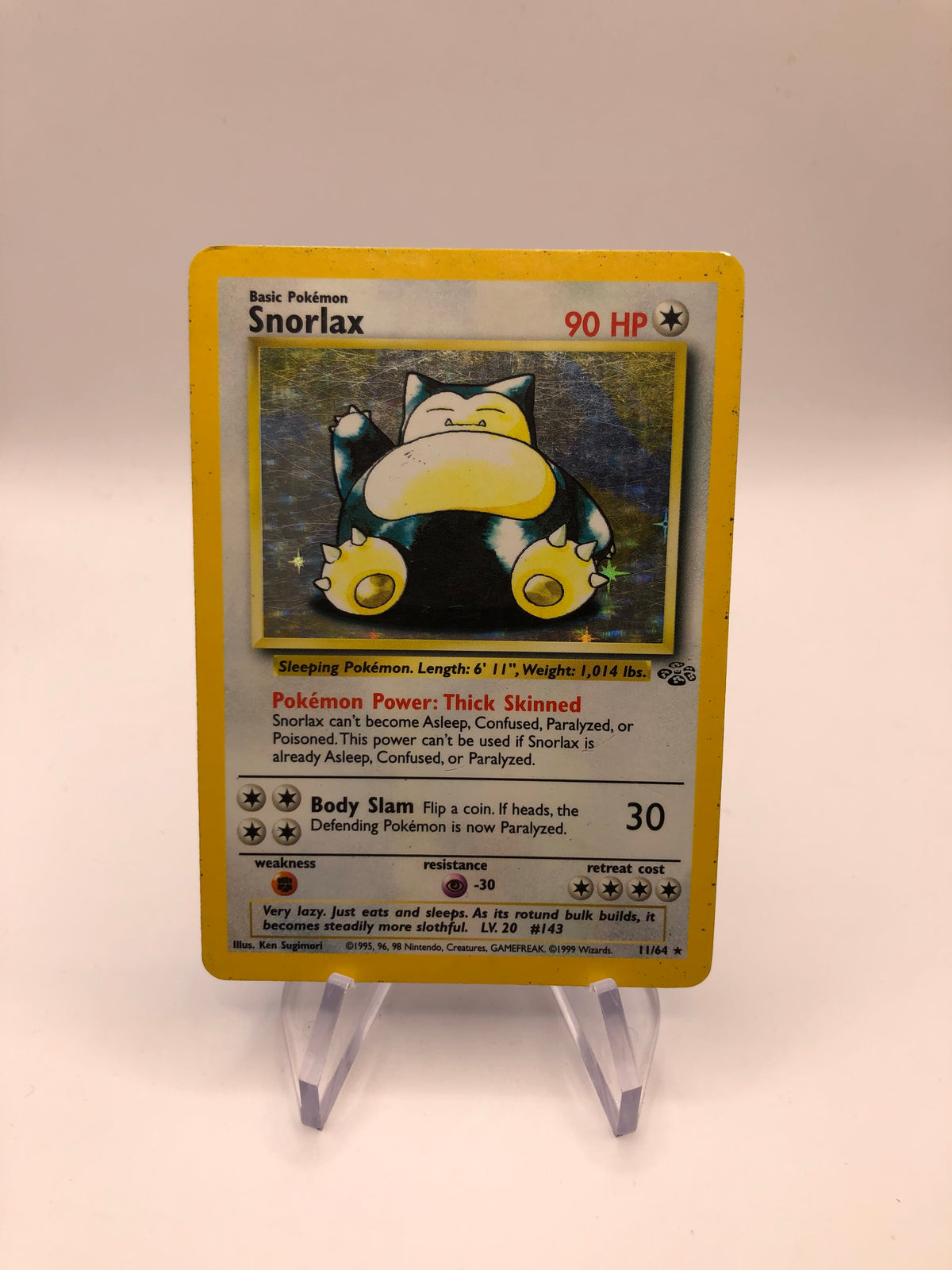 Pokemon Karte Holo Dschungel Relaxo 11/64 Englisch