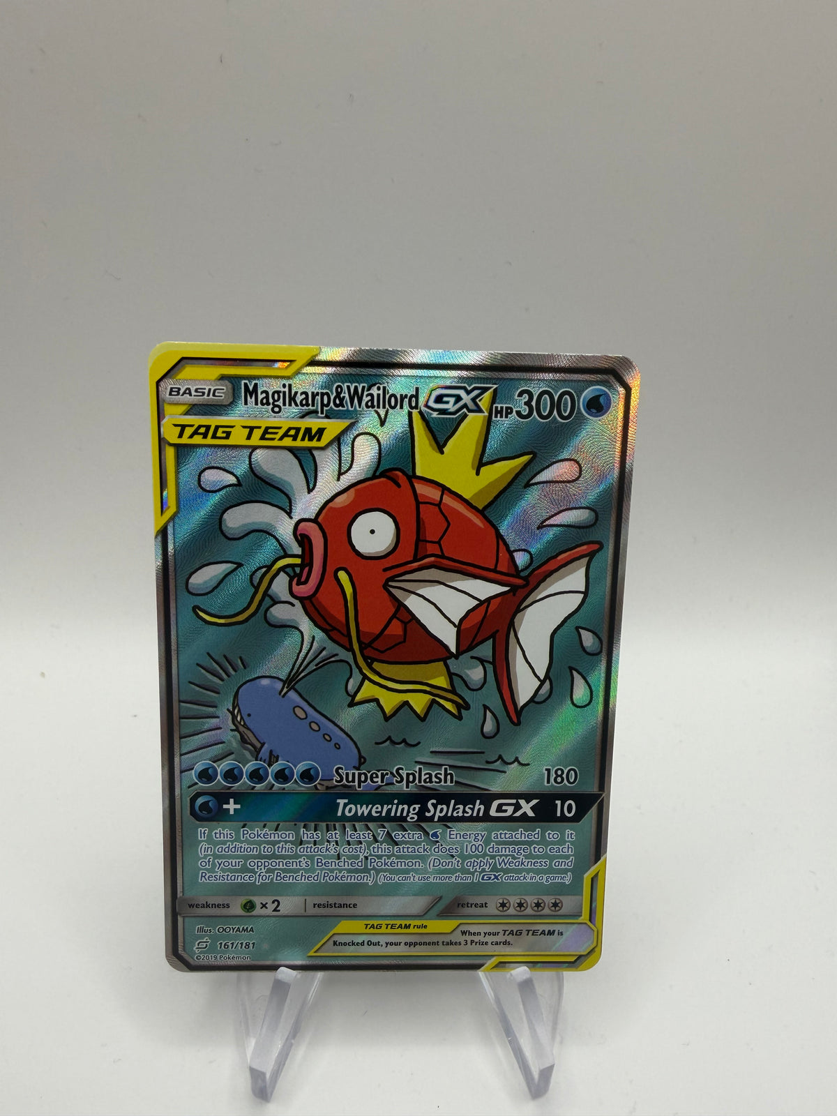 Pokemon Karte Tag Team Alt Art Karpador & Wailod 161/181 Englisch