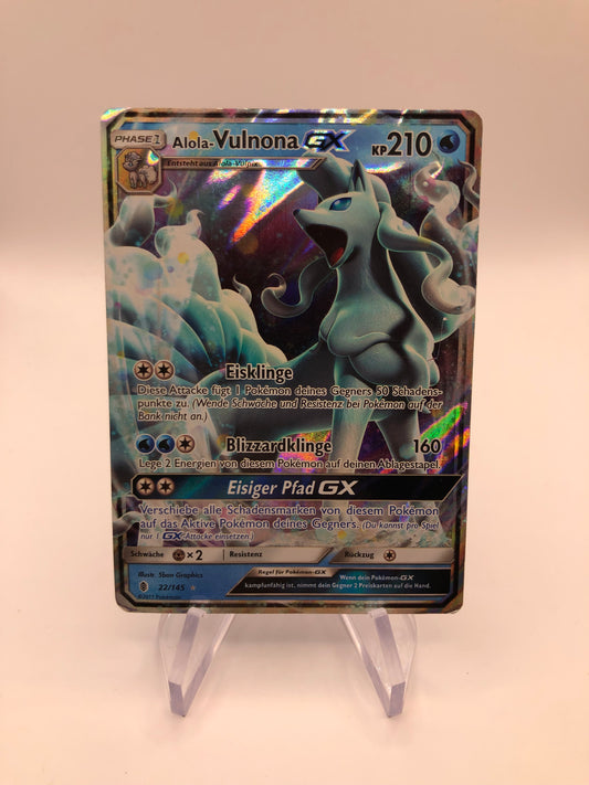 Pokemon Karte GX Vulnona 22/145 Deutsch