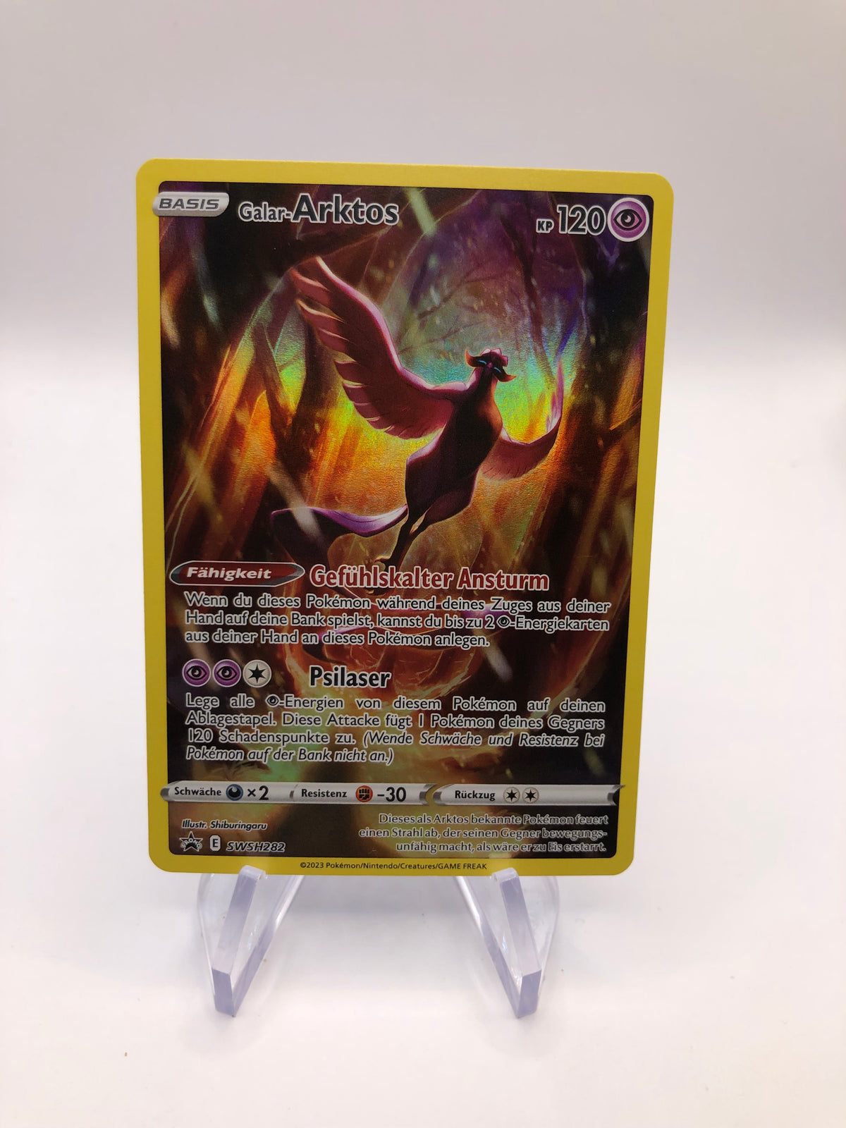 Pokemon Karte Promo Art-Rare Arktos SWSH282 Deutsch