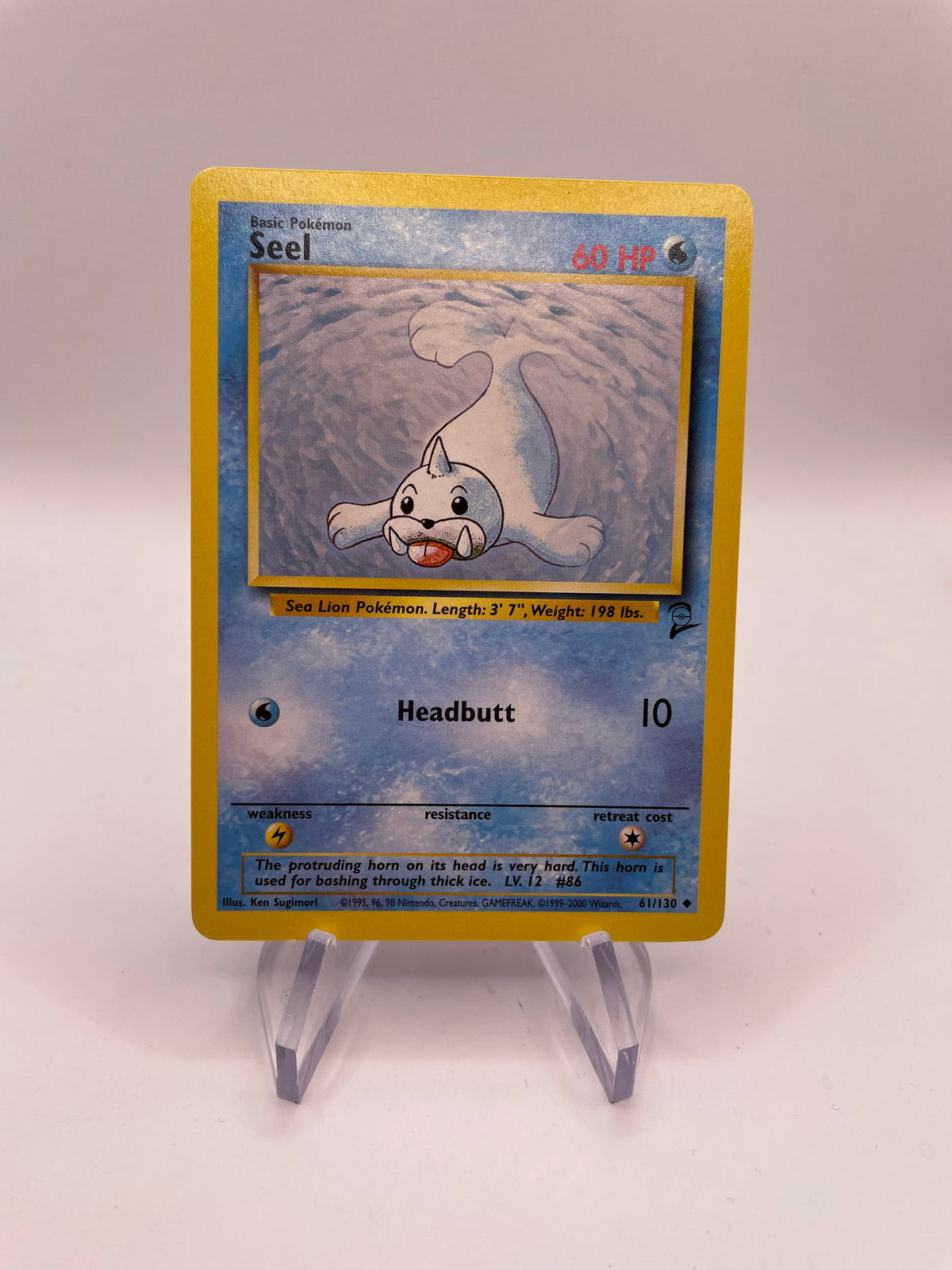 Pokemon Karte Base Set 2 Seel 61/130 Englisch