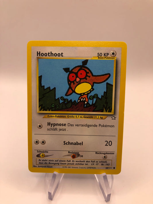 Pokemon Karte Hoothoot neo Genesis  60/111 Deutsch